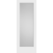 Codel Doors 18" x 80" Primed 1-Panel Interior Shaker Slab Door with White Lami Glass 1668pri8401GL - alternate 1